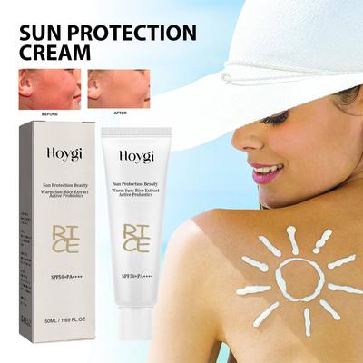UV Protection Moisturizing Cream with Rice Probiotics for Outdoor Activities