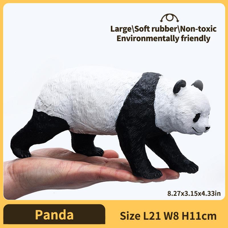 Gentle Rubber Animal Playthings Tigers Lions Elephants Model Realistic Animal Figure designed for Children Children's Present