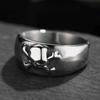 316L Stainless Steel Small Skull Ring for Man Punk Rock Polished Dropshipping Boyfriend Biker Jewelry Creativity Gift Wholesale
