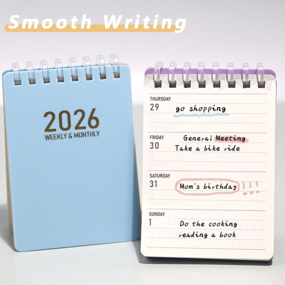 English Version To Do List Notebook Mini Weekly Planner Compact Schedule Notepad  Students