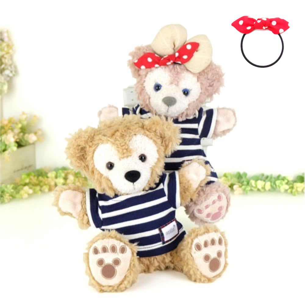 

Clothes for stuffed animals such as Duffy and made in knit pair cds511pt puppets, ShellieMay, clothes, costumes, Japan, T-shirt, dress, set, navy,