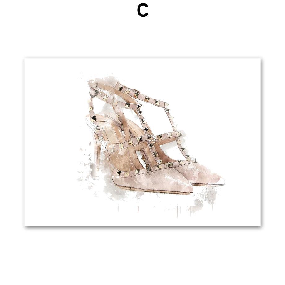 Pink Flower Paris Perfume Girl Lip Eyelash Wall Art Canvas Painting Nordic Posters And Prints Wall Picture For Grils' Room Decor