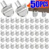 50pcs/set Shelf Support Studs Pegs Pins Plugs L-Shaped Cabinet Separator Fixed Wooden Glass Layer Board Furniture Bracket Holder.