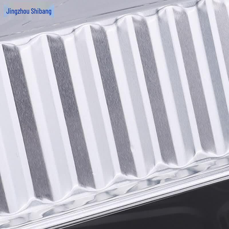 Disposable Aluminum Foil BBQ Roasting Pan with Oil Drain Holes