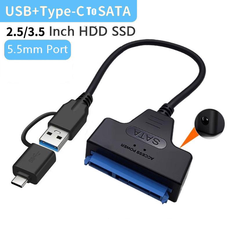 Xiaomi SATA to USB 3.0 Cable for 2.5 3.5 Inch External HDD SSD Hard Drive SATA 3 22 Pin Adapter USB 3.0 to Sata III Cord Up to 6 Gbp
