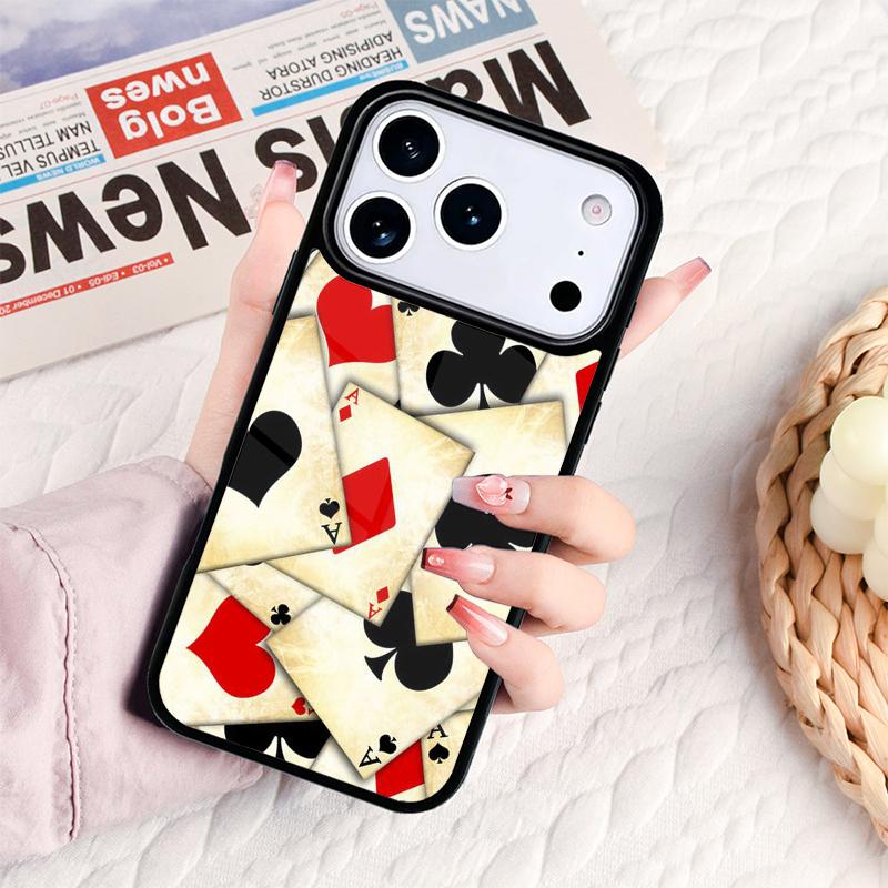 Ace of Spade Playing Card Phone Case For IPhone 17 16e 15 14 13 12 11 Pro Max Air Mini Soft Protective Cover