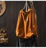 Women's Hooded Half-Zip Hoodie: Large Pockets, Subtle Logo, Stylish Loose-Fit, Casual Long-Sleeve Top