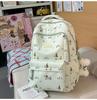 Schoolbag Japanese ins cute schoolbag girl, junior high school girl, high school student, large capacity load reduction class backpack student 