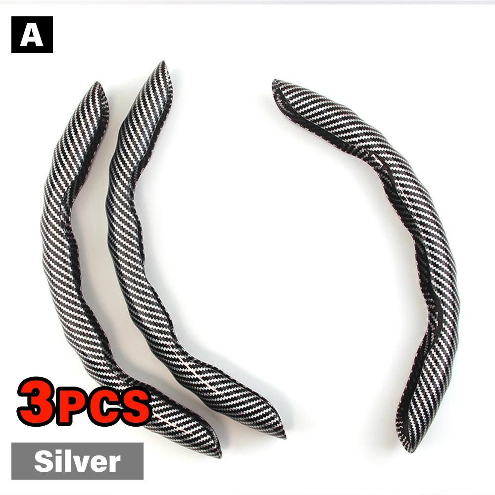 38CM Universal Car Steering Wheel Cover Breathable Anti Slip Carbon Steering Covers Suitable Steering Wheel Interior Accessories