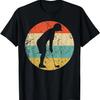 Golf Golfer Golfing Silhouette Retro Sports T-Shirt