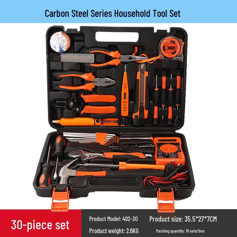 Carbon Steel Hand Tool Kit for Home, Vehicle, and Auto Repair