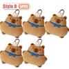 1-10PCS Creative Cartoon Food Plush Keychain Cute Plushie Doll Versatile Keyring Backpack Charm Pendant Decoration for Student