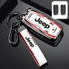 Zinc Alloy Racing Style Car Key Fob Cover for Jeep Wrangler Cherokee Compass Anti-Scratch Auto Key Case Shell Accessories AKW1