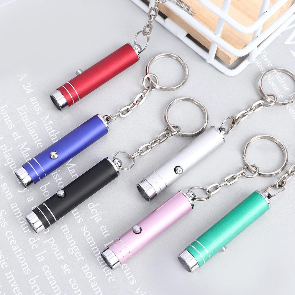 Mini Multi-function Money Detection Purple Light Money Check Detector LED UV Torch Keychain Lamp Flashlight UV Light