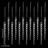 12Pcs High Transparency Christmas Hanging Ice Columns Icicle Decorations Pendant  Home Decor