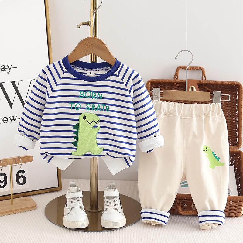 Neue Frühlingslieferung: Modische Langarm-Sweatshirt-Zweiteiler für Jungen, Mädchen, Kleinkinder und Babys.