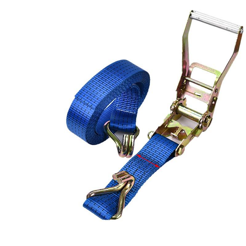 5cm 5-Ton Double Hook Ratchet Tie-Down Strap for Truck Cargo Securing