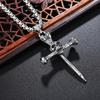European and American Punk Style Pendant Ghost Head Cross Casting Pendant