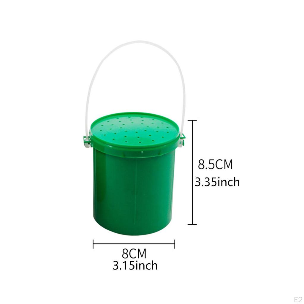 Bait Holder Bucket Fishing Case with Lid Storage Box for Outdoor Activities