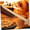 Generic Pizza Oven Brush, Wire Brush with Wooden Handle, Scratch Brush and Scraper In One, Heat-Resistant Cleaning Tool for Pizza Stones, 13.78 Inch