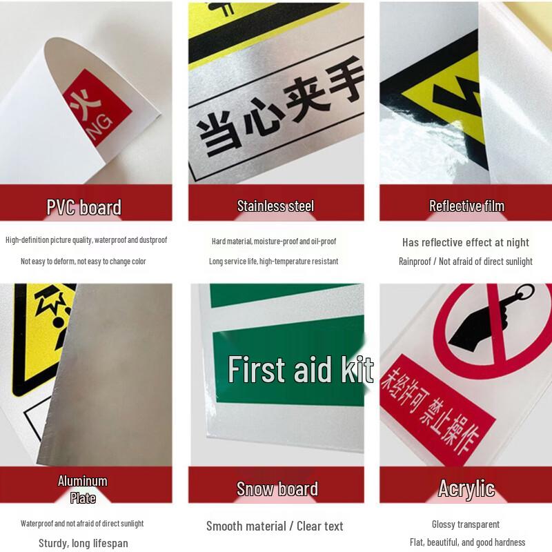 Reflective PVC "Beware of Electric Shock" Safety Sign