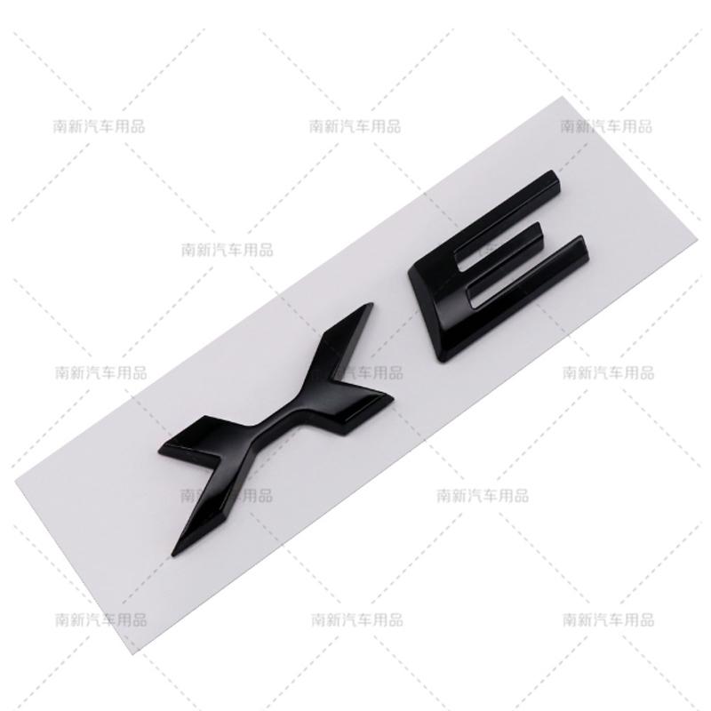1PCS ABS Black Silver XF XFL XE XEL XJI Logo Car Letter Rear Trunk Decals Emblem Badge For Jaguar Type S-Type F-Type Accessories