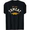 F-14 Tomcat Marine Jagdflugzeug Distressed T-Shirt, Schwarzes Unisex T-Shirt Klassisch Perfekt für Zuhause|Outdoor|Arbeit|Geschenke (Geburtstage|Valentinstag