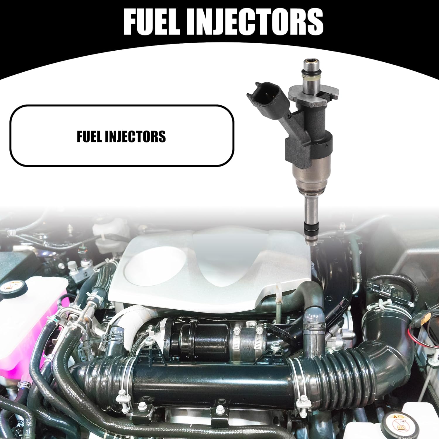 

Fuel Injector - Car Inner 6 Holes Engnie Fuel Injectors - for Chevrolet Silverado 1500 2500 2014-2018 Metal Black - 1 Pc