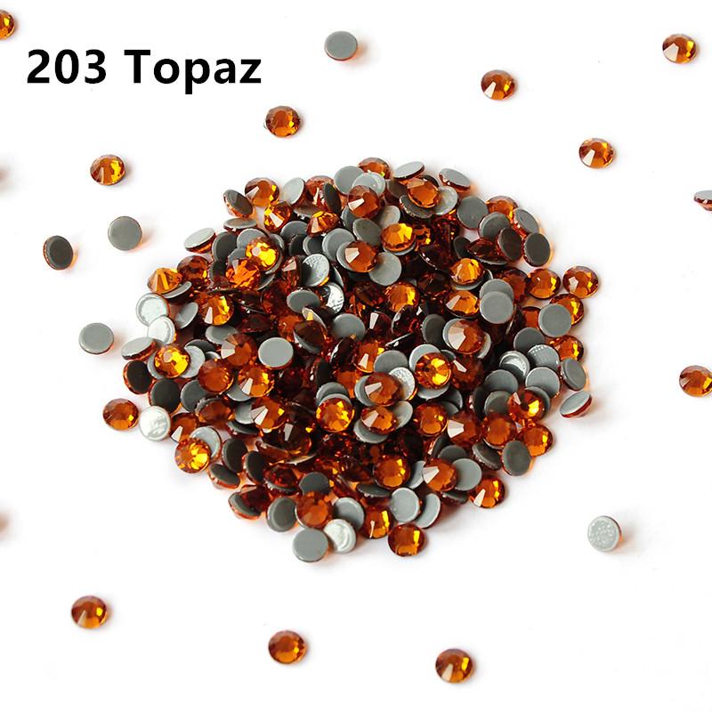 China Bulk Hot-fix Flat Back Rhinestones Bulk Crystal Glass Hotfix Rhinestones for Clothing Garment