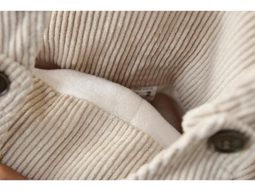 2025 Winter Cord-Latzhose im koreanischen Stil für Babys (0-3 Jahre) - Süßes Einteiler-Outfit