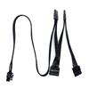 6Pin To 4x SATA Straight, SSD HDD Power Cable for Corsair RM650x, RM750x, RM850x, RM1000x RM-x Type 4 Modular Power Supply Units