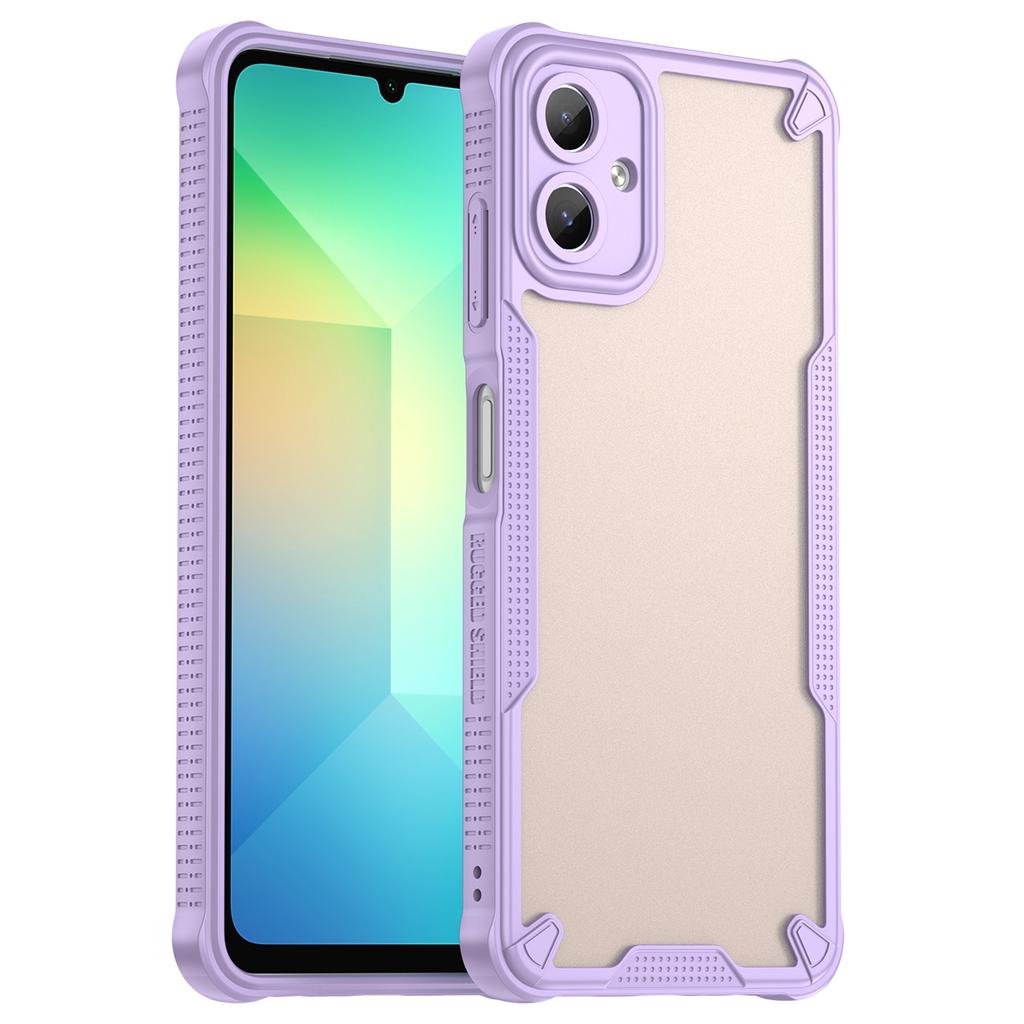 Armor Series For Samsung Galaxy A06 4G Case PC+TPU Semi-Transparent Frosted Finish Protective Phone Cover