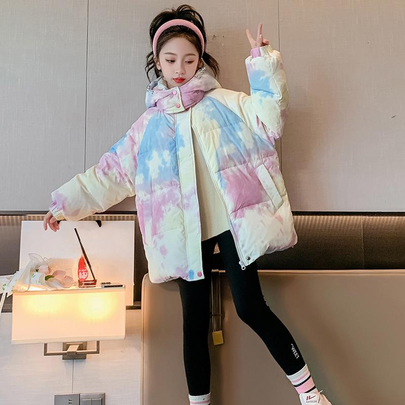 

Повседневный пуховик для девочек, зимнее детское толстое белое пальто на утином пуху