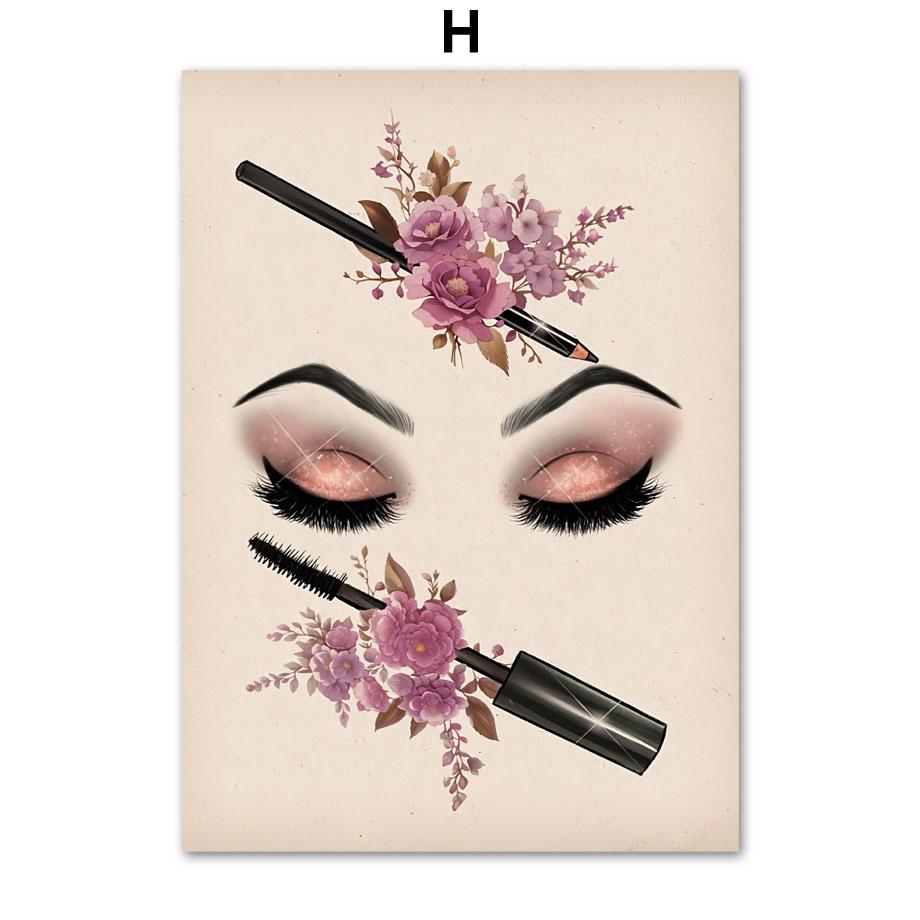 Procedure di Bellezza Trucco Occhi Labbra Poster e Stampe Estetica Arte da Parete Vanità Botox Pittura su Tela Decorazione Moderna per Camera alla Moda