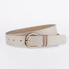 European & American Women's Round Buckle Fashion Waist Belt for Jeans - High-End, Versatile, Simple & Stylish Pin Buckle Pants Accessory