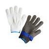 2 Paia Guanti da Lavoro Anti Taglio Resistenti ai Graffi Fibbia Regolabile Guanti di Sicurezza per Protezione Mani 23,5 cm 9,3 pollici Grigio