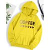 Love Coffee Funny Letter Graphic Printing Hoody Woman Fashion  Sweatshirt Casual S-6XL Hooded Autumn Oversized Clothing