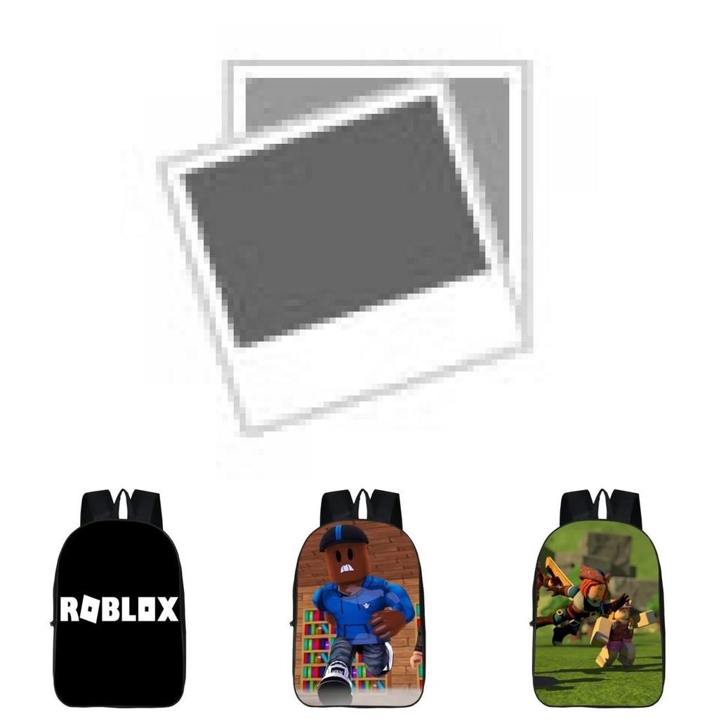 Roblox Pattern Kids School Backpack With Large Capacity And Durable Polyester Material