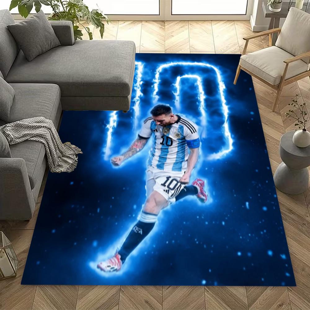 Messi World Cup Trophy Carpet Suitable For Dining Room Study Room Outdoor Entryway Antislip Carpet Office Home Decor Birthdaychristmas Gift