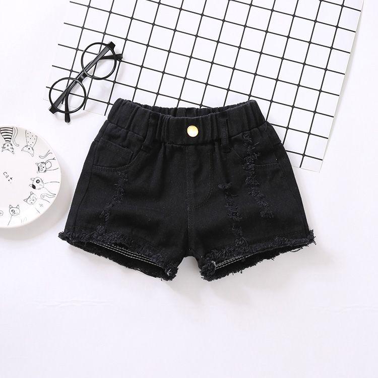 Sommer Jeans Denim Shorts für Mädchen Kinder Lockere und Stilvolle Dünne Shorts und Trendige Hosen für Oberbekleidung