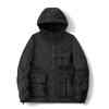 Autunno Nuovo Giacca da Uomo con Collo Alto Multitasche Casual Largo Cappotto da Uomo