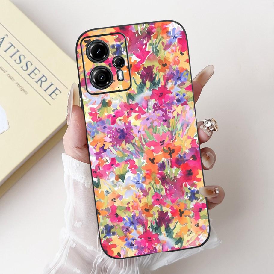 For Motorola Moto G13 G23 Case Lovely Panda Daisy Painted Cover Soft Silicone Phone Case For Moto G23 G 13 MotoG13 MotoG23 Coque