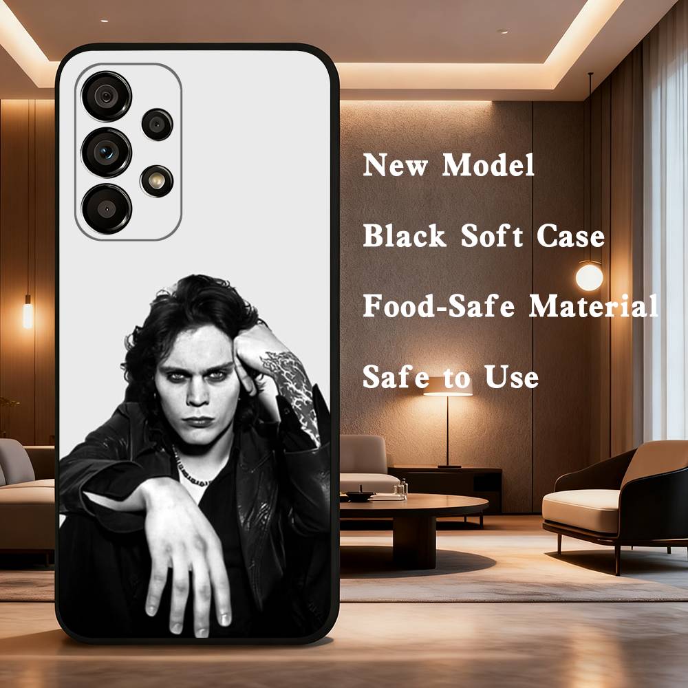 V-Ville Valo Finnish vocalist  Phone For Samsung Galaxy A53,31,52,72,41,22,73,32,71,Note,J7,8,9,5G Soft Black Silicone Case SamsungA13 5G