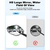 Elecpow Bike Rear View Mirror 360° Free Adjustment Rotatable Handlebar Viewmirror High Definition Large Mirror Bike Accessories
