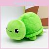 Green Vtuber Vedal Turtle Character Plush Toy Short Pile Fabric Kids Decor Room