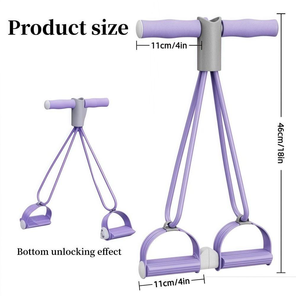 Multi-Function Resistance Bands with Handles Tummy Trainer New Tension Rope  Home Gym