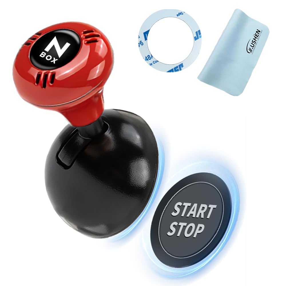 

Кнопка запуска двигателя автомобиля Забавная ручка запуска автомобиля Кнопка зажигания автомобиля Модернизация Декоративная модификация Легкая кнопка из цинкового сплава черного цвета, Один клик