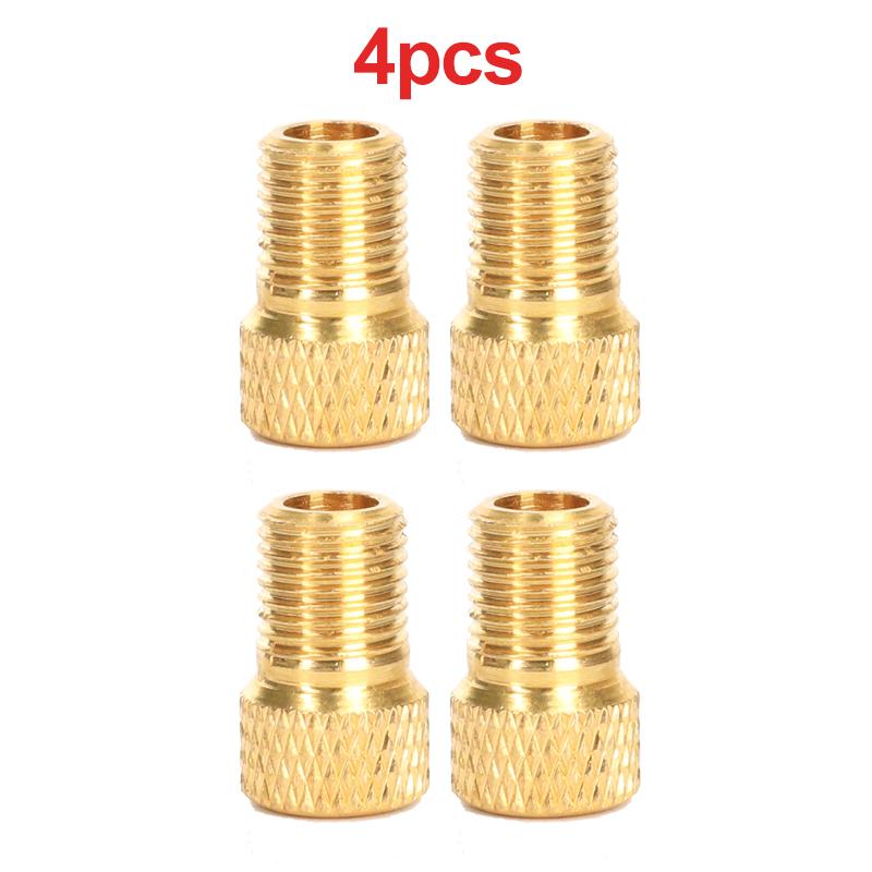 

1/2/4 шт. Адаптер для вентиля велосипеда Presta - Адаптер Schrader Адаптер для вентиля велосипедной шины Французский конвертер в американский клапан F/V - A/V 4pcs жёлтый