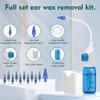 Durable And Safe Ear Wax Removal Tool Manual Ear Irrigation Flushing Kit Ear Cleaner Full Set Of Cleaning Tools And 30 Disposable Soft Ear Tips
