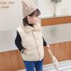 Autumn Winter New Boys Girls Sleeveless Hooded Vest Jacket Cartoon Print Coat Kids Warm Vest Outwear Clothes